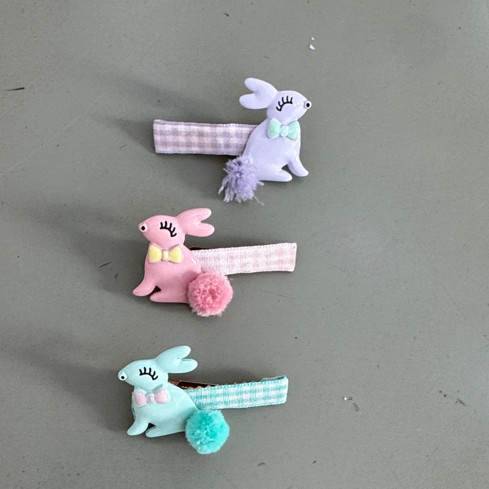 Meri Meri Pastel Bunny Hair Clips Set